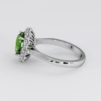 3.99 Ct. Green Sapphire Ring, 14K White Gold 4