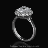 2.62 Ct. Sapphire Ring, 14K White Gold 2