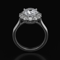 2.62 Ct. Sapphire Ring, 14K White Gold 3