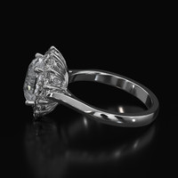 2.62 Ct. Sapphire Ring, 14K White Gold 4