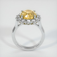 5.08 Ct. Yellow Sapphire Ring, 14K White Gold 3