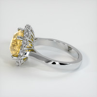 5.08 Ct. Yellow Sapphire Ring, 14K White Gold 4
