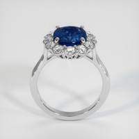 3.02 Ct. Sapphire Ring, 18K White Gold 3