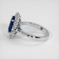 3.02 Ct. Sapphire Ring, 18K White Gold 4