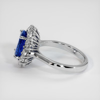 2.80 Ct. Sapphire Ring, 18K White Gold 4