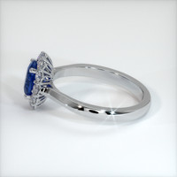 1.34 Ct. Blue Sapphire Ring, 18K White Gold 4