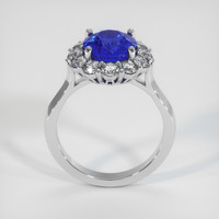 3.53 Ct. Sapphire Ring, 18K White Gold 3
