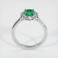 1.13 Ct. Emerald Ring, 18K White Gold 3