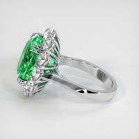 8.46 Ct. Emerald Ring, 18K White Gold 4