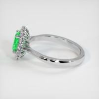 0.91 Ct. Emerald Ring, 18K White Gold 4