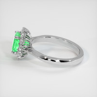 1.59 Ct. Emerald Ring, 18K White Gold 4