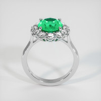 2.76 Ct. Emerald Ring, 18K White Gold 3