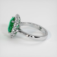 2.76 Ct. Emerald Ring, 18K White Gold 4