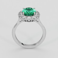 2.56 Ct. Emerald Ring, 18K White Gold 3