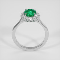 1.18 Ct. Emerald Ring, 18K White Gold 3