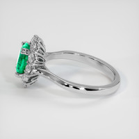 1.24 Ct. Emerald Ring, 18K White Gold 4