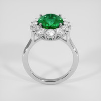 3.56 Ct. Emerald Ring, 18K White Gold 3