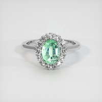 1.44 Ct. Emerald Ring, 18K White Gold 1