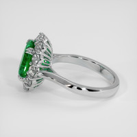 2.18 Ct. Emerald Ring, 18K White Gold 4