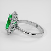 2.38 Ct. Emerald Ring, 18K White Gold 4