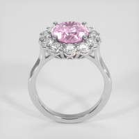 4.96 Ct. Purplish Pink Sapphire Ring, 18K White Gold 3