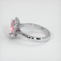 2.07 Ct. Padparadscha Sapphire Ring, 18K White Gold 4