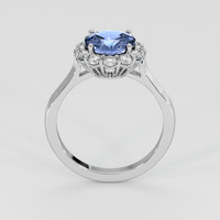 1.55 Ct. Blue Sapphire Ring, 18K White Gold 3