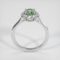 1.22 Ct. Green Sapphire Ring, 18K White Gold 3