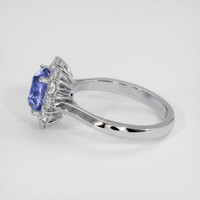 1.92 Ct. Blue Sapphire Ring, 18K White Gold 4