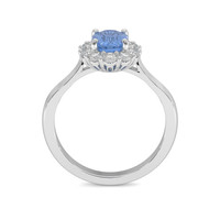 1.34 Ct. Sapphire Ring, 18K White Gold 3