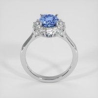 2.57 Ct. Blue Sapphire Ring, 18K White Gold 3