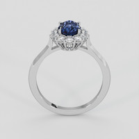 1.52 Ct. Blue Sapphire Ring, 18K White Gold 3