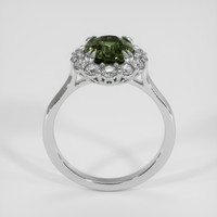 3.02 Ct. Green Sapphire Ring, 18K White Gold 3