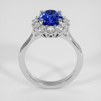 3.01 Ct. Blue Sapphire Ring, 18K White Gold 3