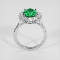 3.03 Ct. Emerald Ring, 18K White Gold 3