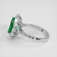 3.03 Ct. Emerald Ring, 18K White Gold 4