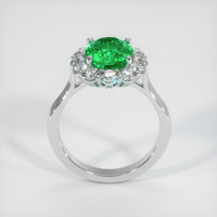 3.00 Ct. Emerald Ring, 18K White Gold 3