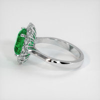 3.00 Ct. Emerald Ring, 18K White Gold 4