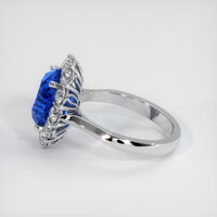 5.82 Ct. Sapphire Ring, 18K White Gold 4