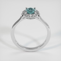 0.84 Ct. Sapphire Ring, 18K White Gold 3