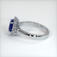 1.56 Ct. Sapphire Ring, 18K White Gold 4