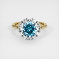 3.38 Ct. Gemstone Ring, 14K White & Yellow 1