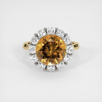 6.85 Ct. Gemstone Ring, 14K White & Yellow 1