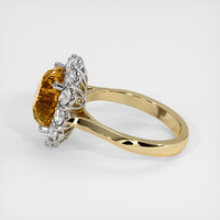6.85 Ct. Gemstone Ring, 14K White & Yellow 4