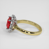 3.00 Ct. Ruby Ring, 14K White & Yellow 4