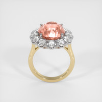 12.01 Ct. Padparadscha Sapphire Ring, 14K White & Yellow 3
