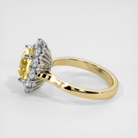 4.01 Ct. Sapphire Ring, 14K White & Yellow 4