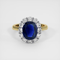 2.79 Ct. Sapphire Ring, 18K White & Yellow 1