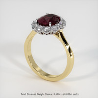 2.38 Ct. Gemstone Ring, 18K White & Yellow 2