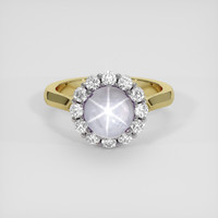 4.38 Ct. White Sapphire Ring, 18K White & Yellow 1